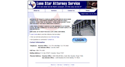 Desktop Screenshot of lonestarattysvc.com